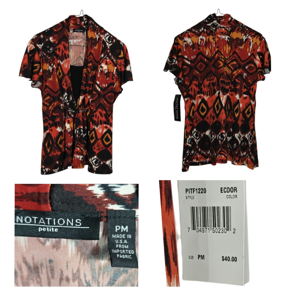 Notations Women's Multicolor Blouse
